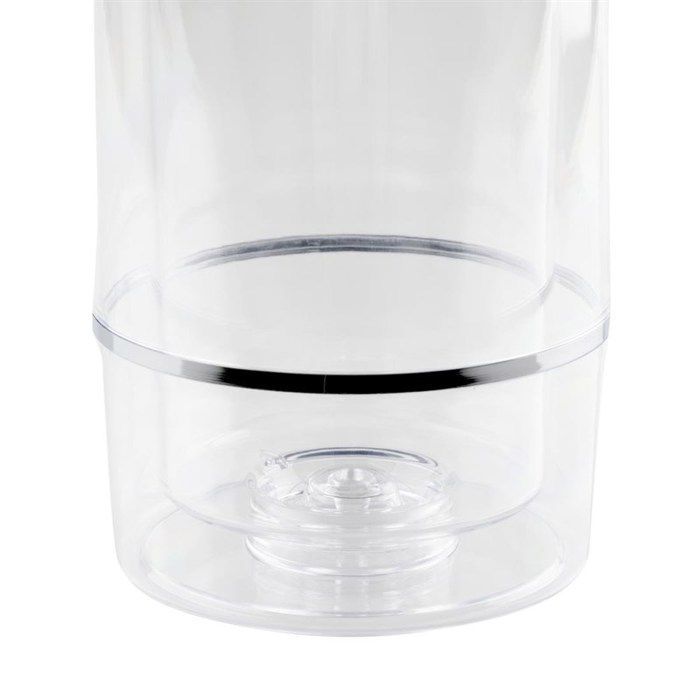Bottle cooler - APS - Clear acrylic - Double wall - 230mm high - 120mm diameter
