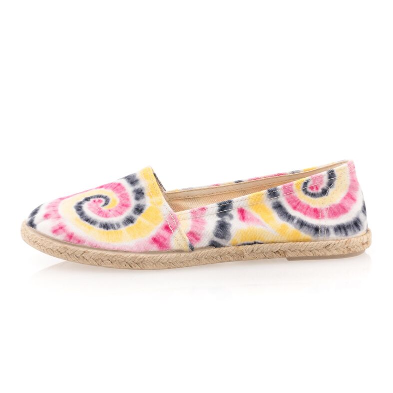 Alpargatas multicolores para mujer con suela de cuerda.