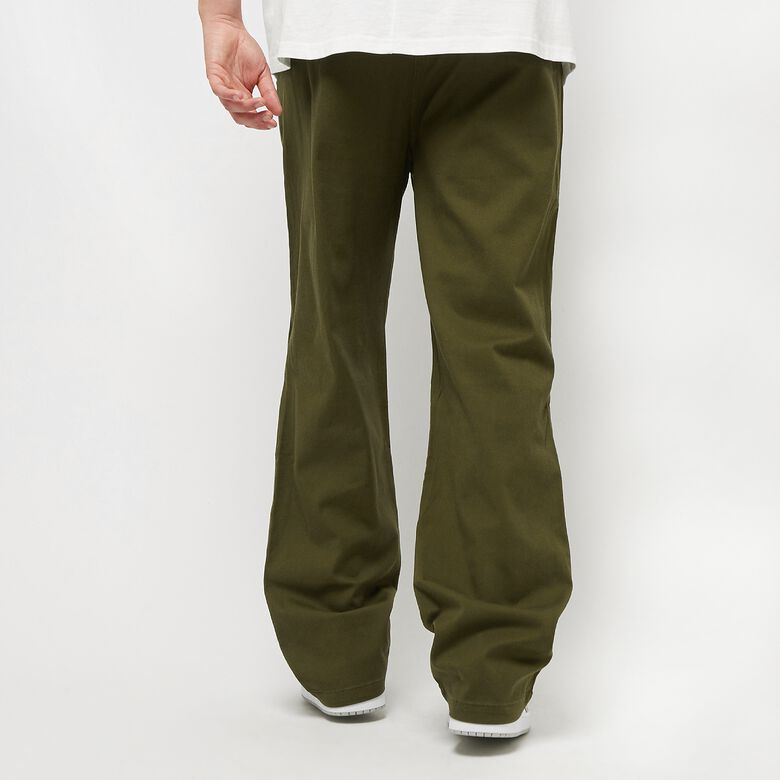 Cargobroek met scriptlogo en split bij de knie