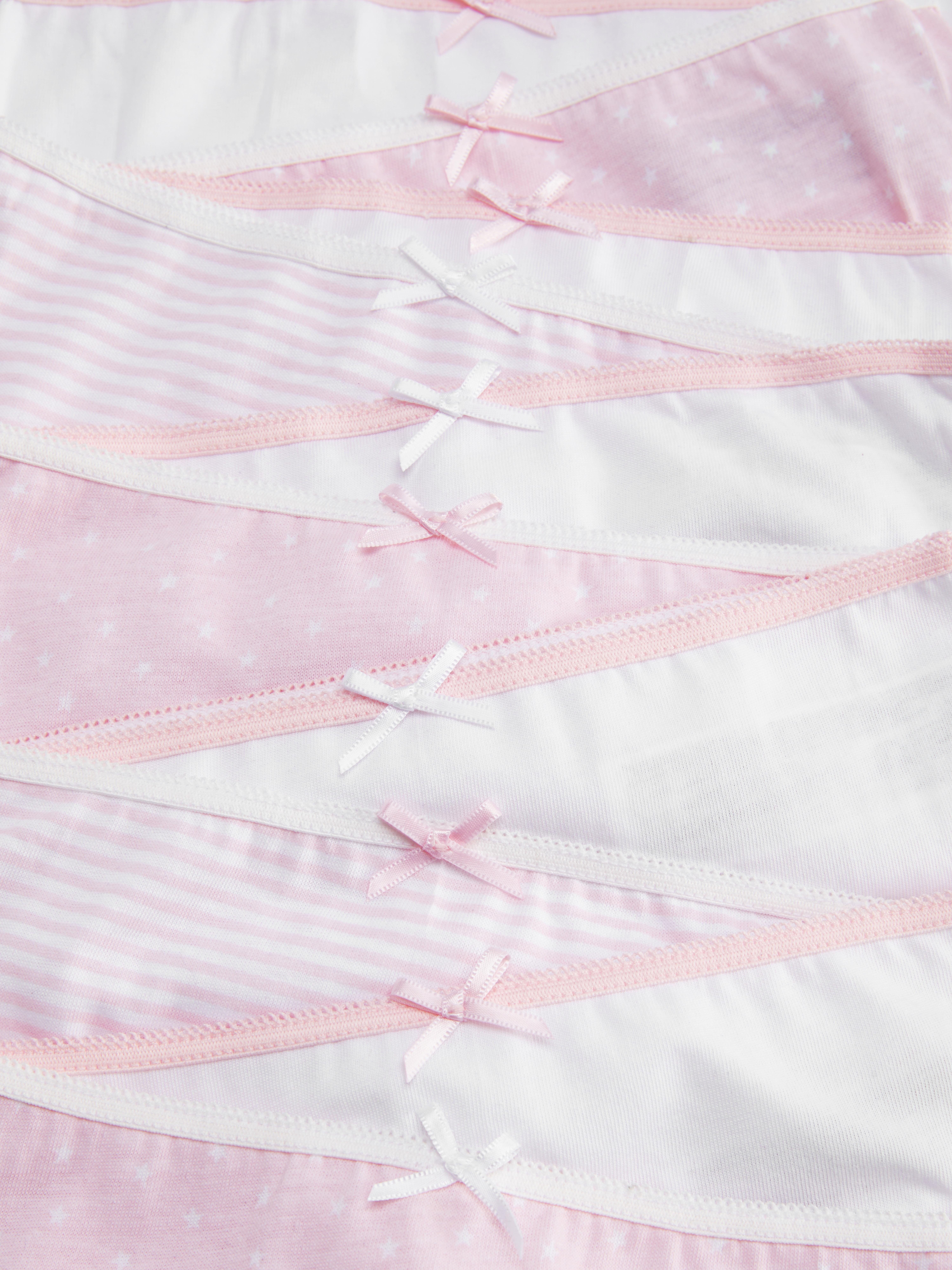 Bedrukte slips met sterren en strepen, set van 10 Slips met diverse prints voor je kleintje
