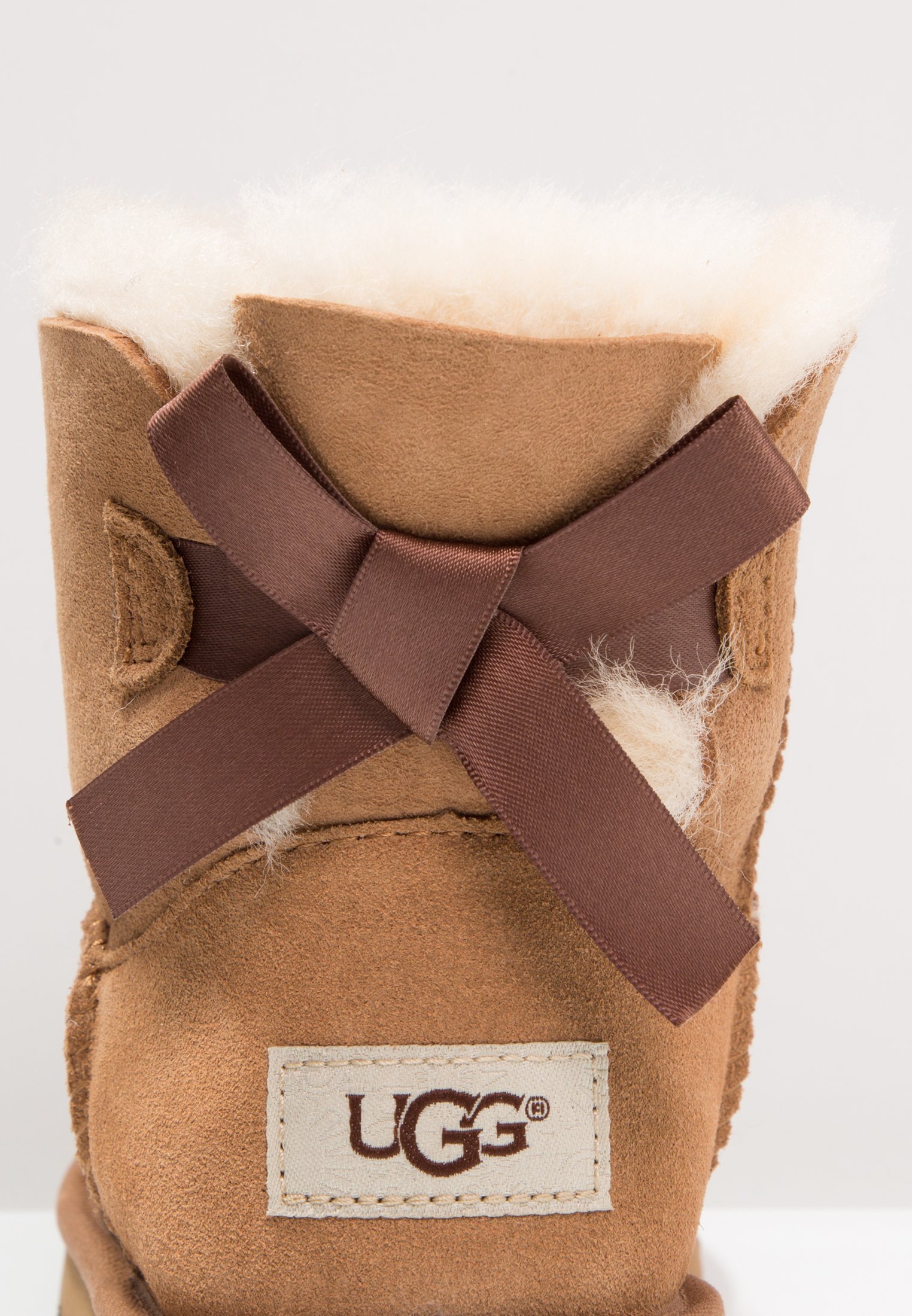 UGG MINI BAILEY BOW II - Bottines classiques - couleur châtaigne