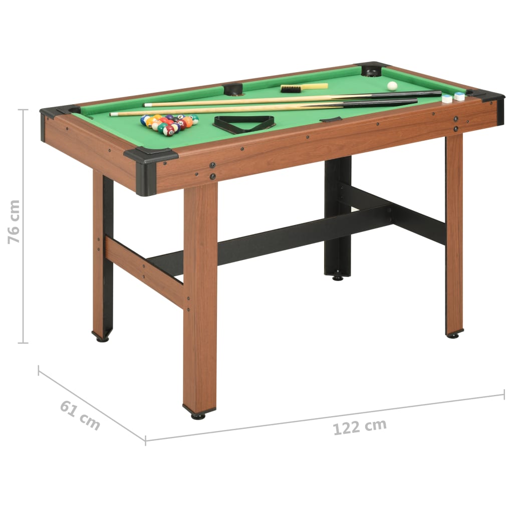 Mesa de bilhar Vidaxl marrom