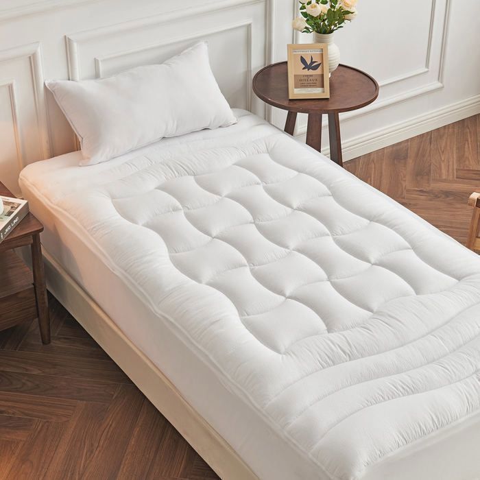 Coprimaterasso 90x190cm - ConforProtect - 2 in 1 - Protezione per materasso integrata - Spessore 4cm - Ipoallergenico