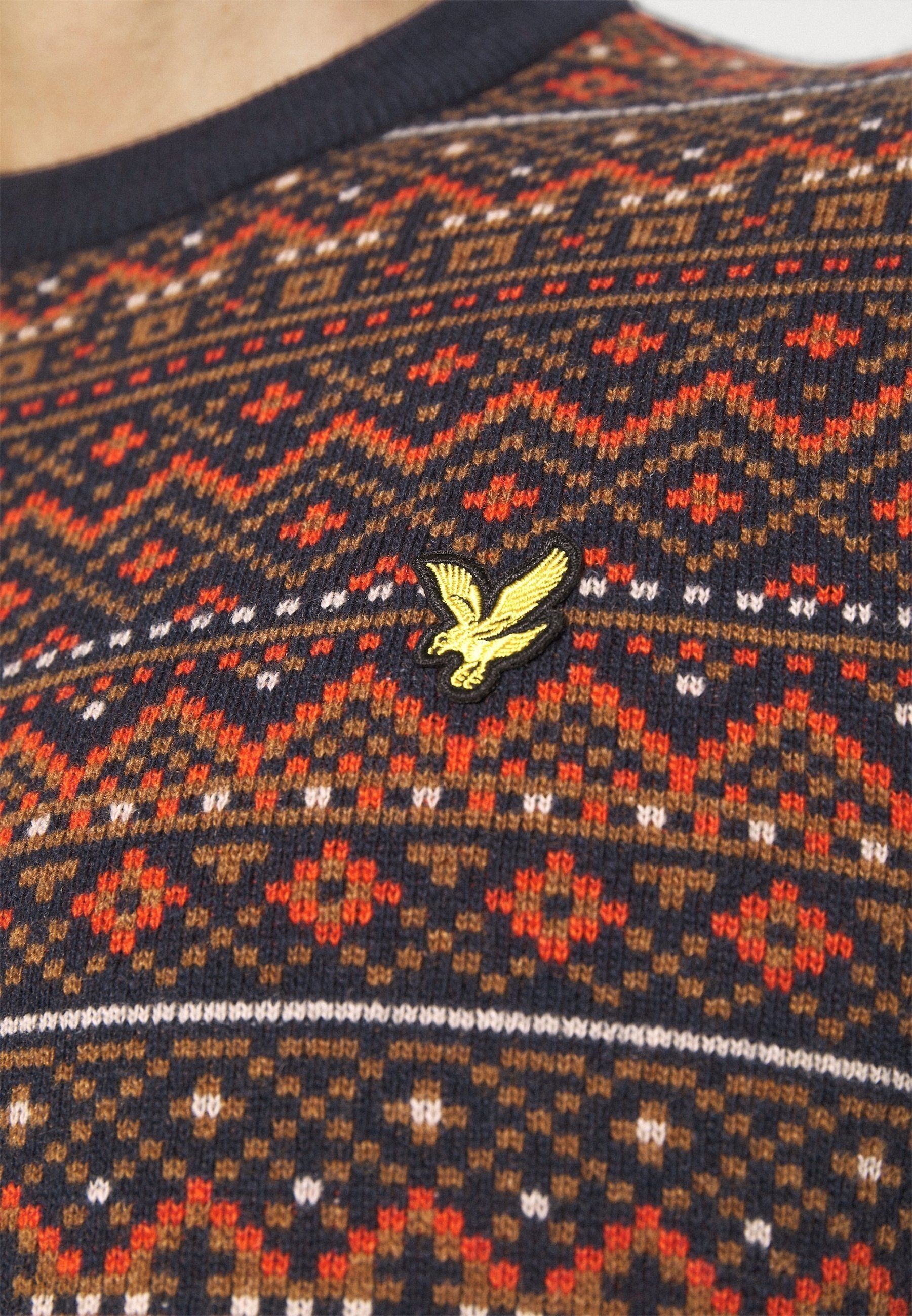 Pulover Lyle & Scott - temno moder