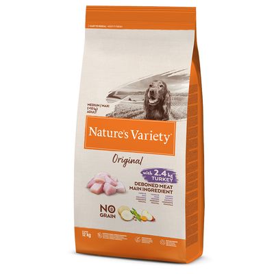 Nature's Variety Original No Grain Medium/Maxi Adult - Kalkon