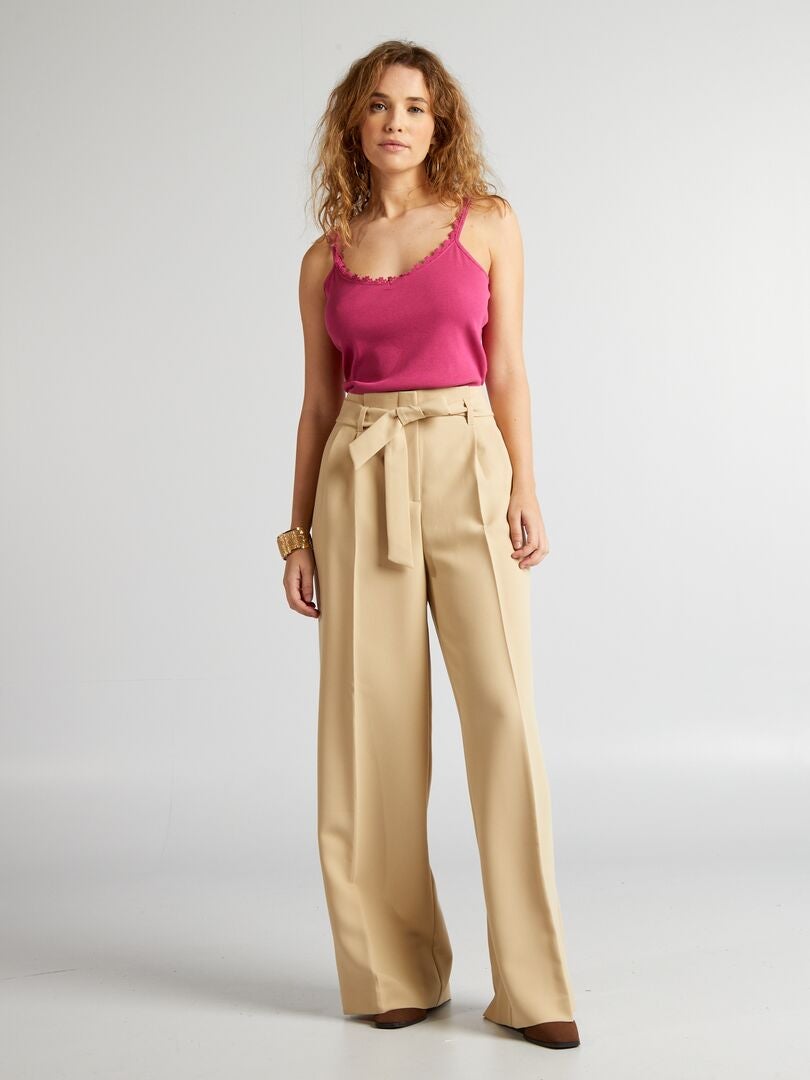 Camisola com alças finas - ROSA