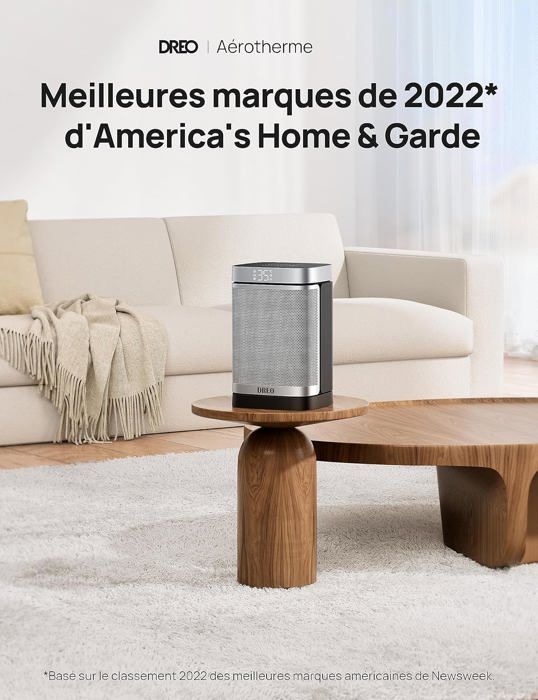 Chauffage d'appoint - Dreo - Atom One - Électrique - 1500 W - Thermostat électronique