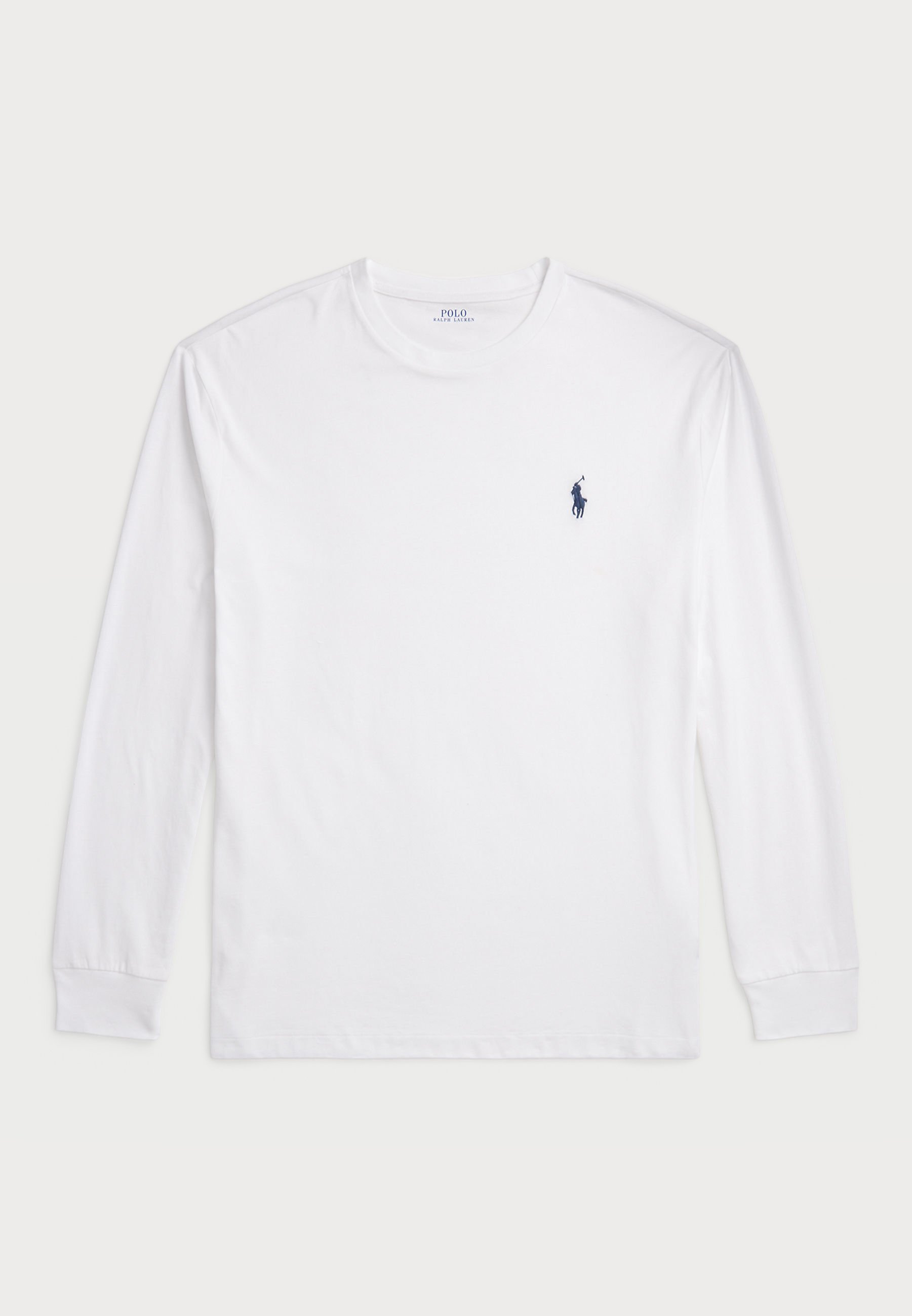 Polo Ralph Lauren T-shirt manches longues coupe classique en jersey - blanc