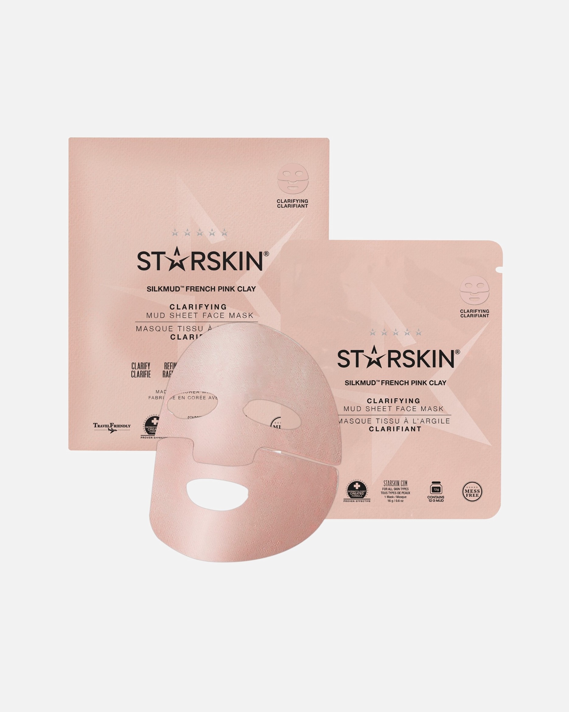 STARSKIN® Silkmud™ Maska za lice od ružičaste francuske gline - 16 g