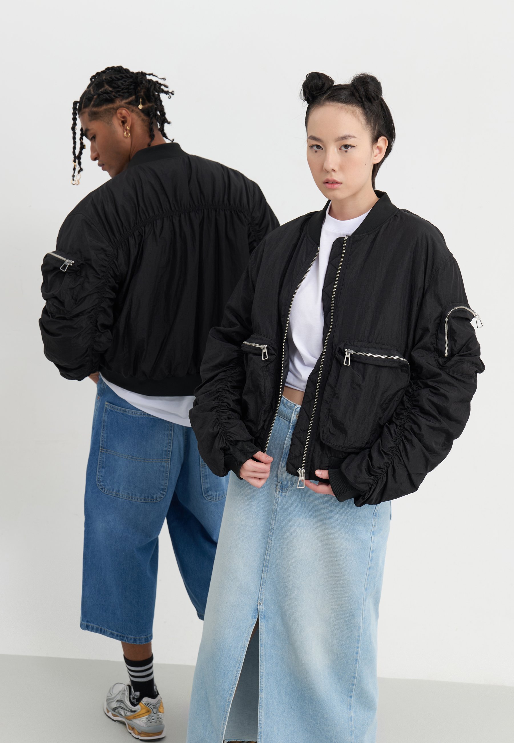 YOURTURN UNISEX - Bomberjack - zwart