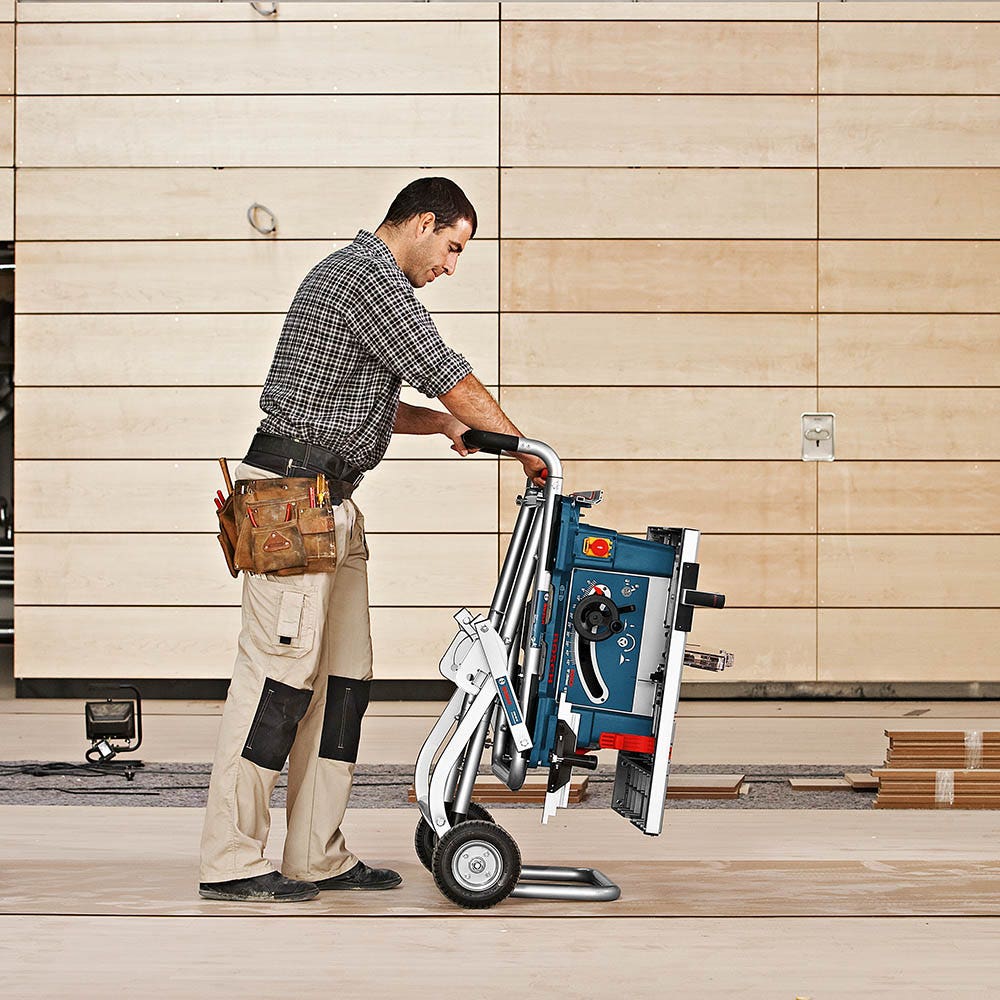 Taittuva kärry BOSCH Gravity Rise GTA60W -pöytäsahan telineelle