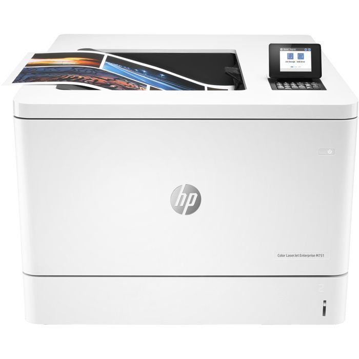 Imprimante HP Color LaserJet Enterprise M751dn - Laser/Led - Impression recto-verso automatique - Blanc