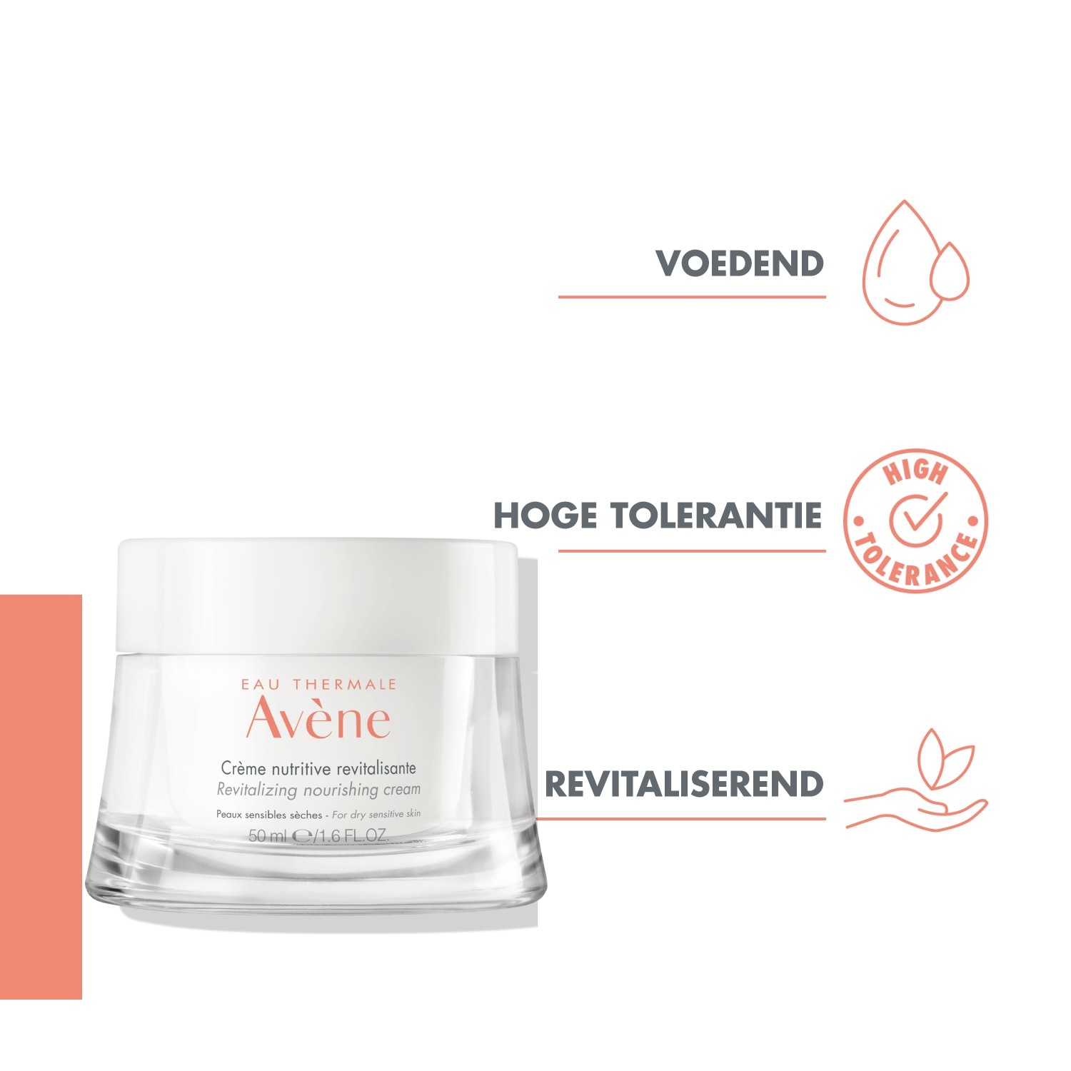 Avène veido kremas Les Essentiels Les Essentiels Revitalizing Nourishing Cream – 50 ml