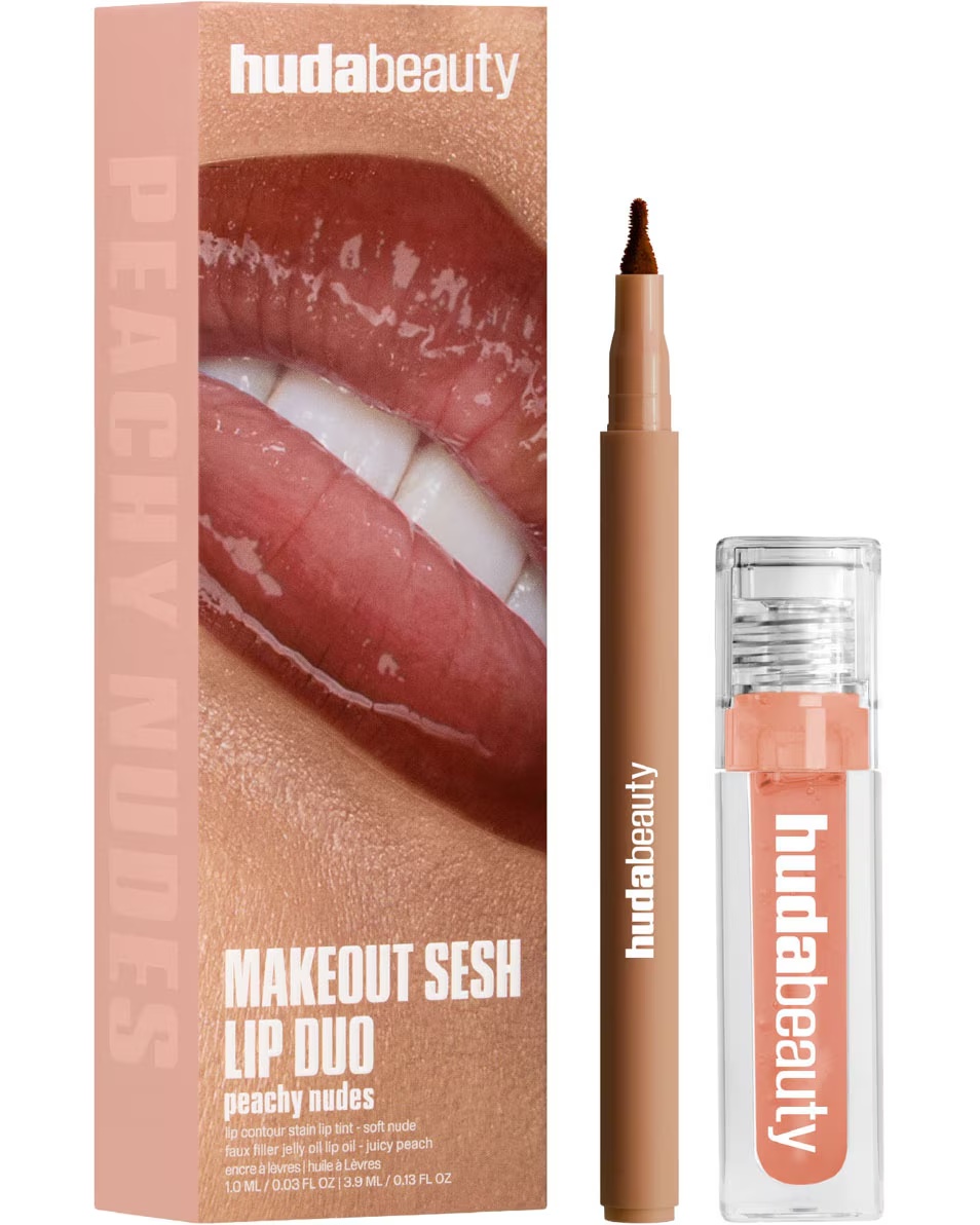 SET CADOU HUDA BEAUTY MAKEOUT SESH PEACHY NUDES