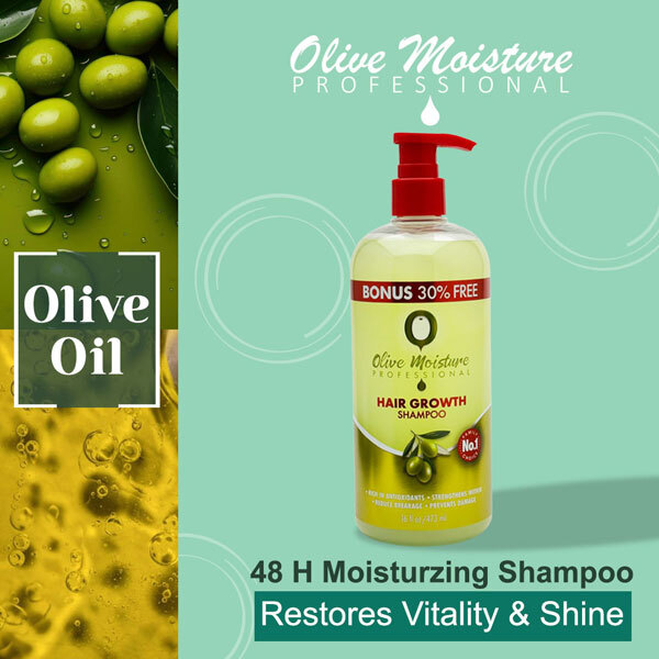 Olive Moisture Professional hiustenkasvushampoo