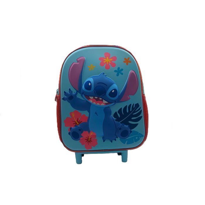 Mochila con ruedas Disney Stitch - Azul Turquesa 230126