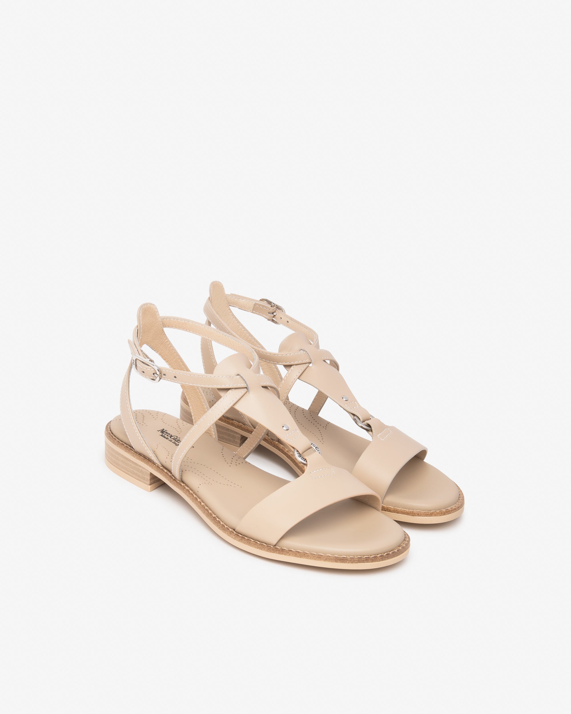  Damen-Ledersandalen