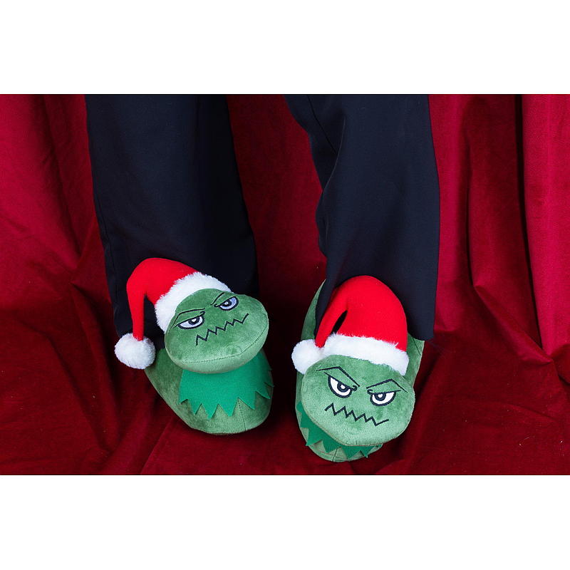 Time 2 Change juletøfler størrelse 38-45 grønne med nisselue
