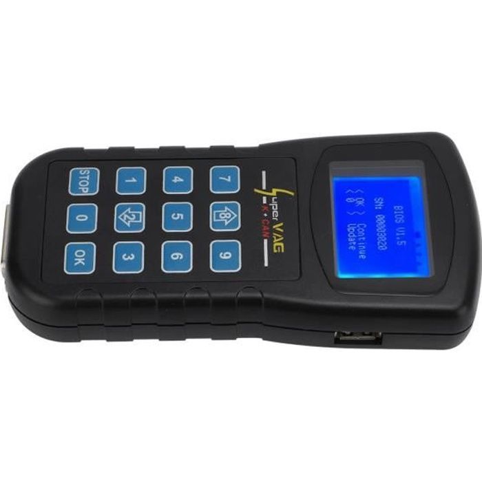Lector de corrección de kilometraje VVIKIZY K+CAN V4.8 para automóviles - Negro y azul
