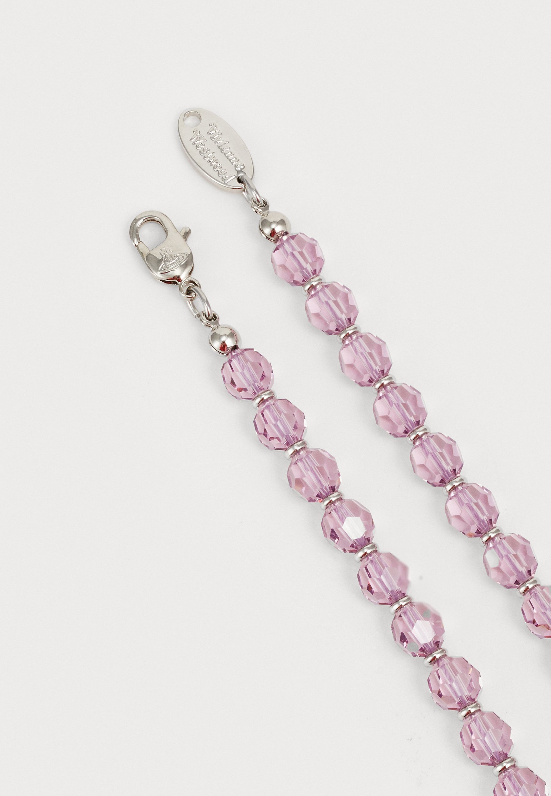 Vivienne Westwood MESSALINE CHOKER - Halsketting - platina/licht amethist kristal/licht amethist