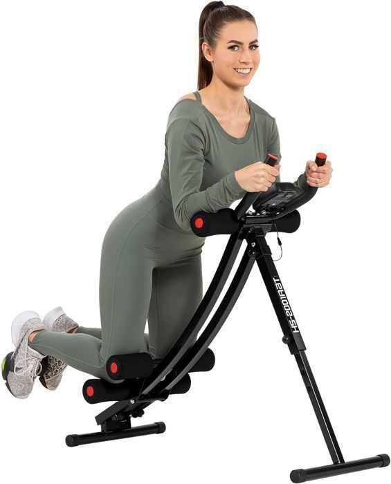 Hop-Sport HS-2001ABT Multifunctioneel opvouwbaar buikspierapparaat, verstelbare buikspierbank, buikspiertrainer met computer