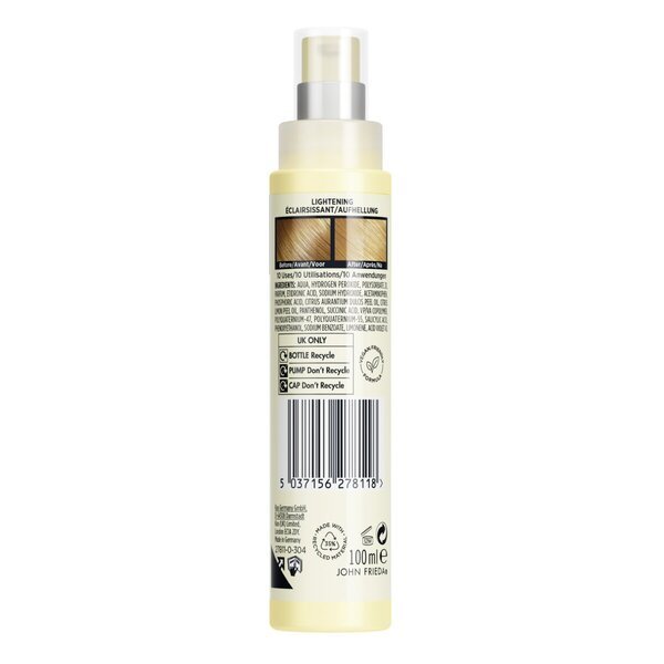 John Frieda Sheer Blonde Go Blonder kontroliuojamo šviesinimo plaukų lakas, 100 ml