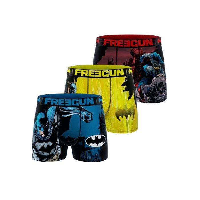Freegun DC Comics Boys' Boxer Shorts - Blue (Pack of 3)
