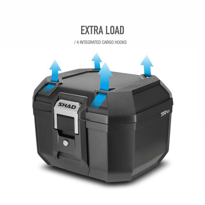 Topcase moto SHAD TERRA TR41 noir 41L D0TR41100