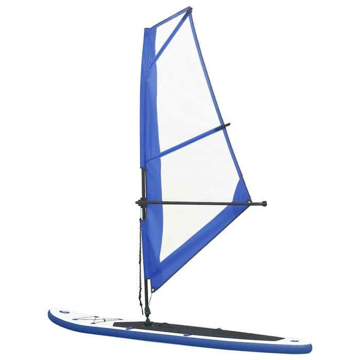 Tabla de paddle surf - vidaXL - Vela - Azul y blanco - Antipinchazos - Resistente a los rayos UV