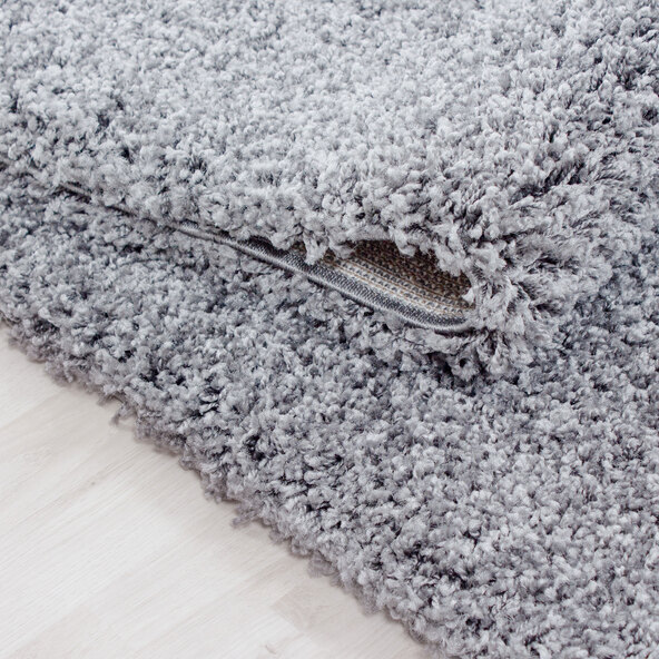 Covor cu fir lung, 160x230 cm, gri deschis