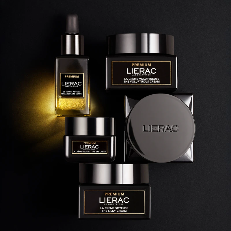 Lierac Premium The Voluptuous Cream, creme facial nutritivo para uso diurno e noturno, recarregável.