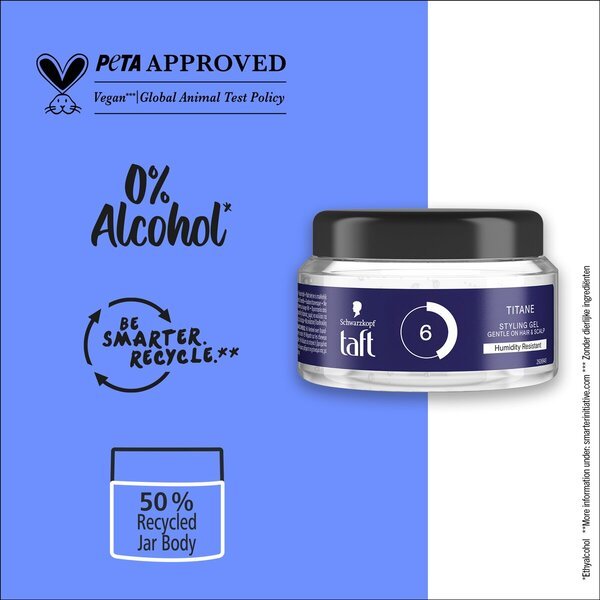 Taft Titane gél na vlasy Level 6<br>250ml