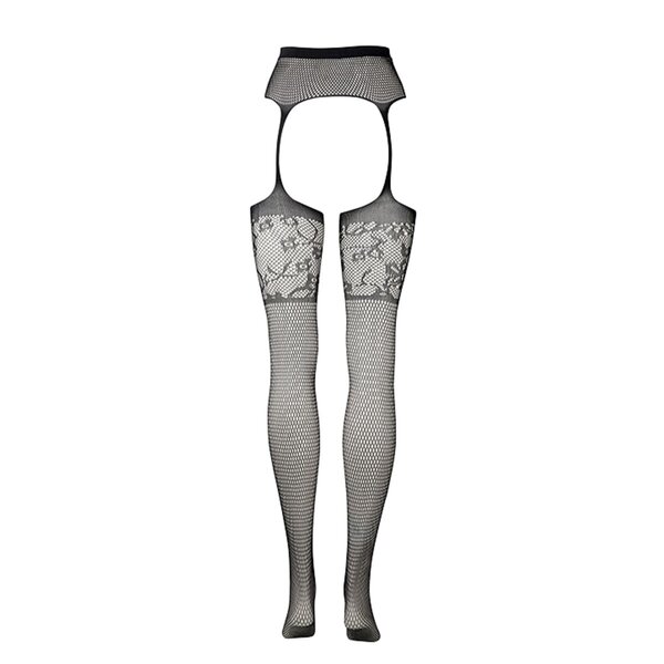 Calze reggicalze in pizzo Le Désir<br>nere, taglie S-XL