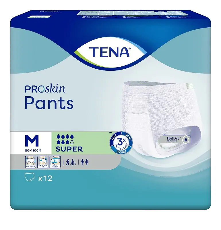 Tena Pants ProSkin Super, Majtki chłonne, 80-110cm, Medium