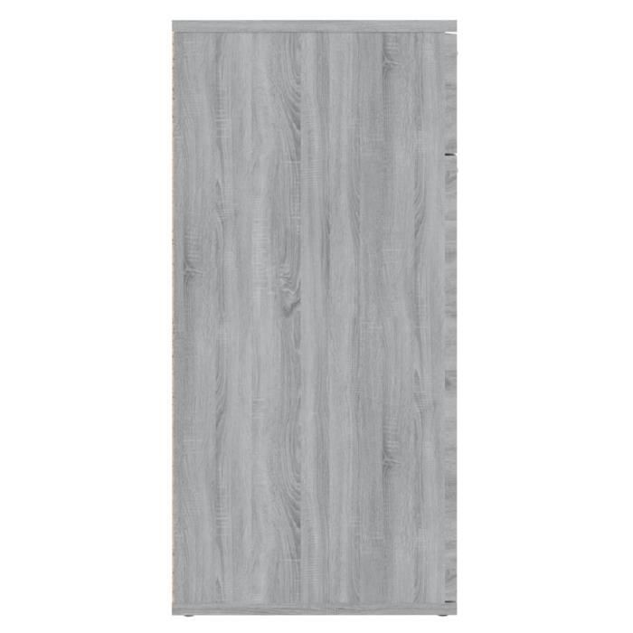 Buffet haut - VIDAXL - Sonoma - Bois d'ingénierie - 2 portes - Style scandinave moderne