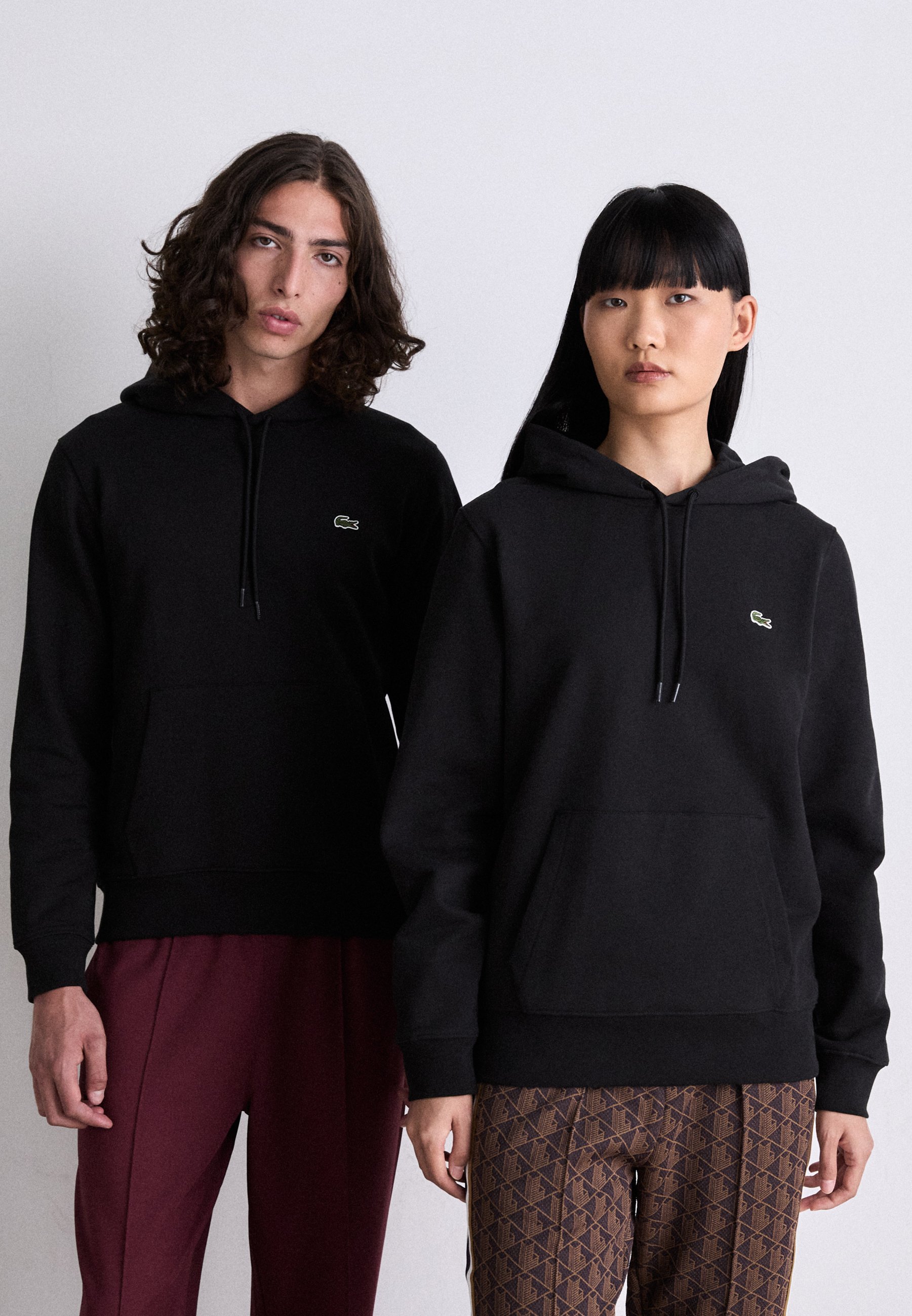 Sweat-shirt Lacoste unisexe noir