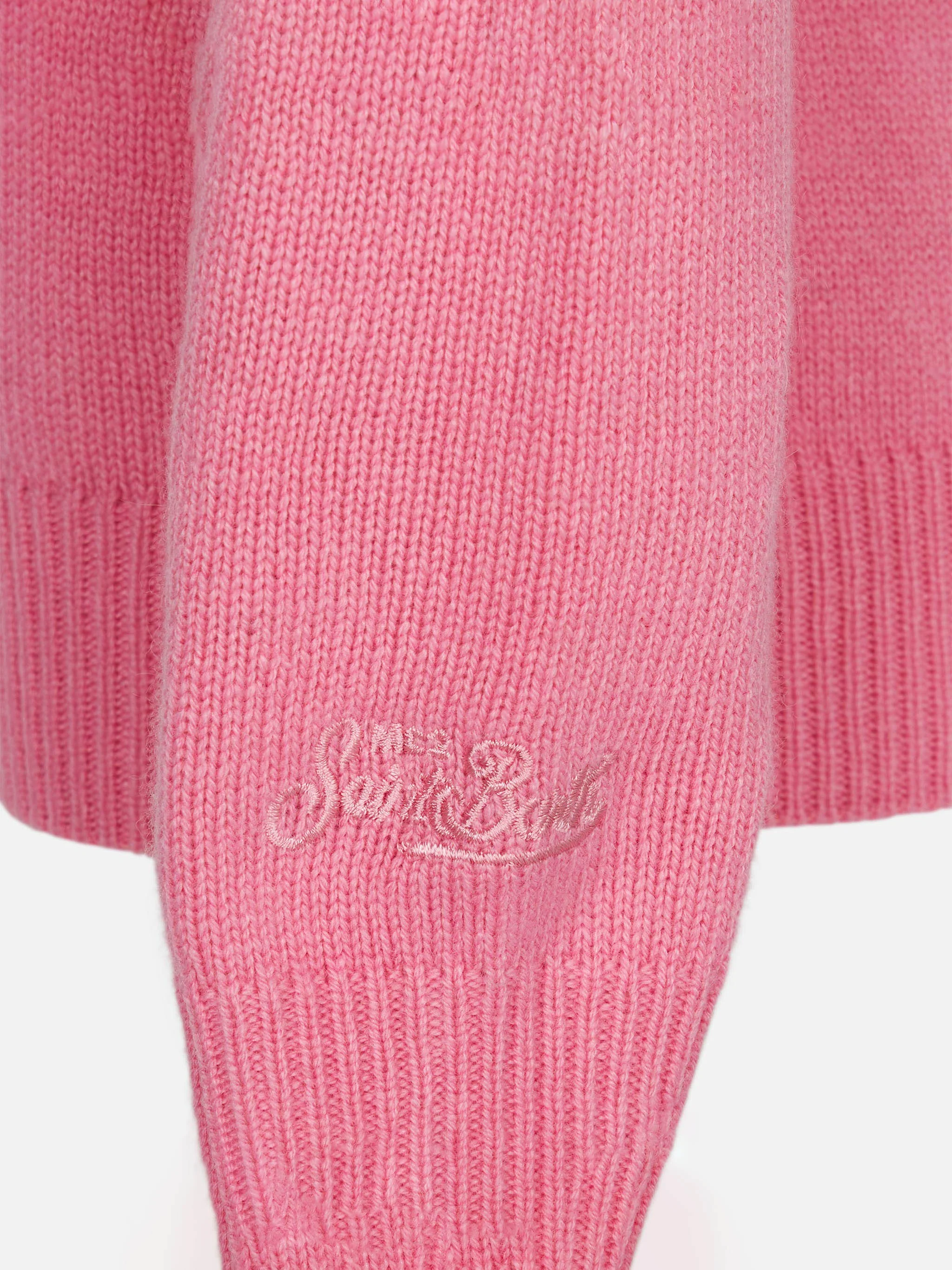 Maglione da bambina girocollo con ricamo orsetti