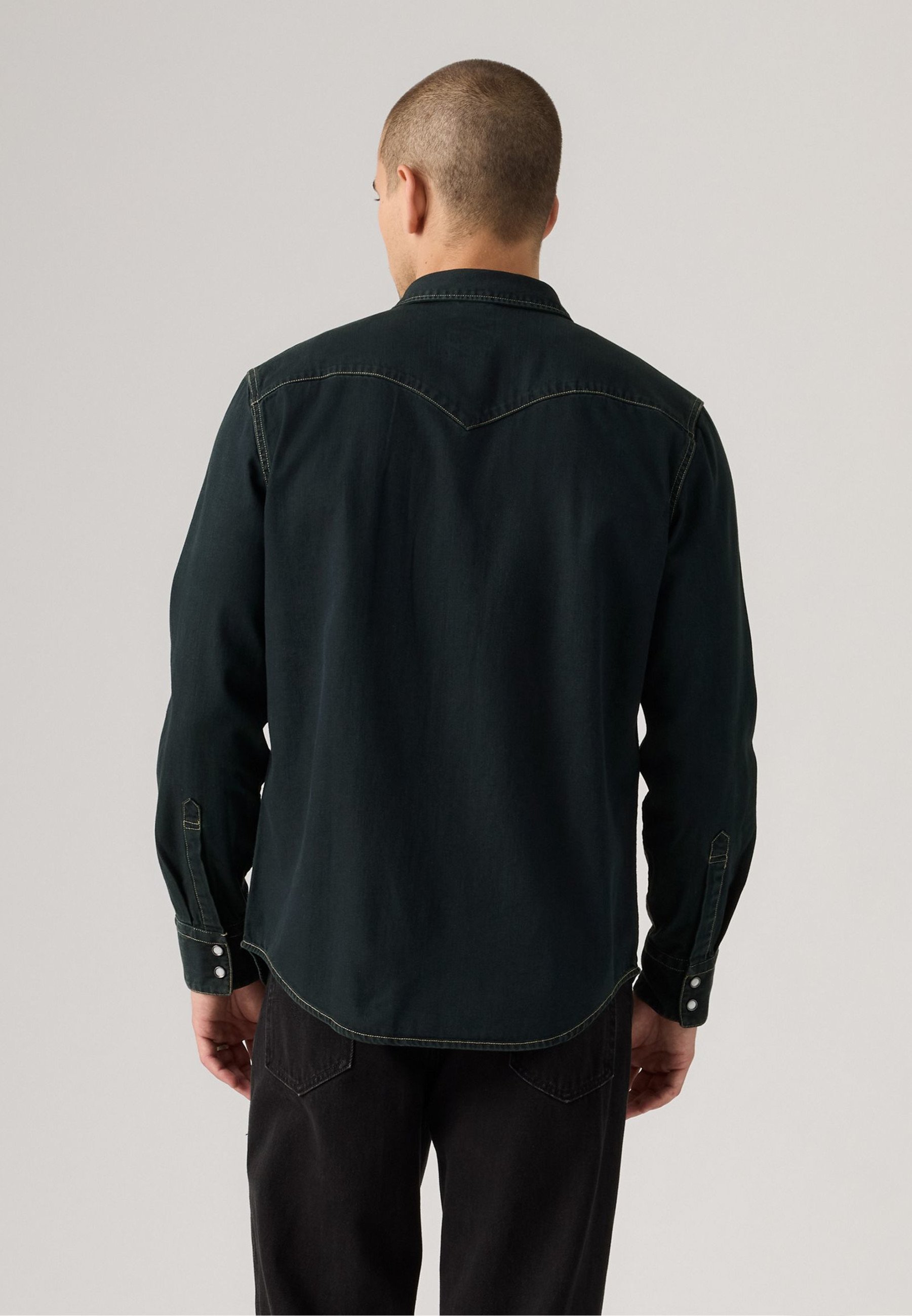 Levi's® BARSTOW WESTERN STANDARD - Hemd - wunderschönes Aschblau-Schwarz