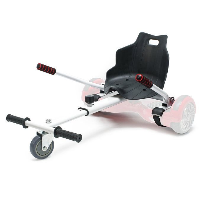 Asiento para patinete de equilibrio Wiltec – Negro – Capacidad máxima de 120 kg – Con ruedas y manillar – Ajustable para adultos y niños – S