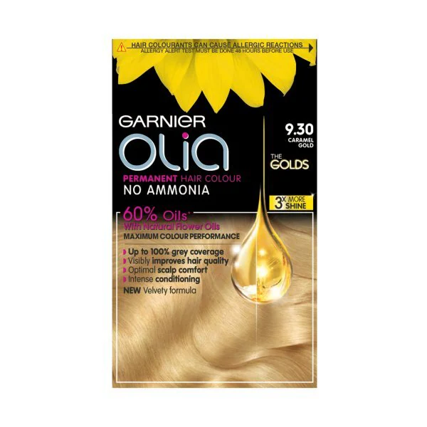 Garnier Olia Gold 9.30 Karamelová zlatá permanentní barva na vlasy