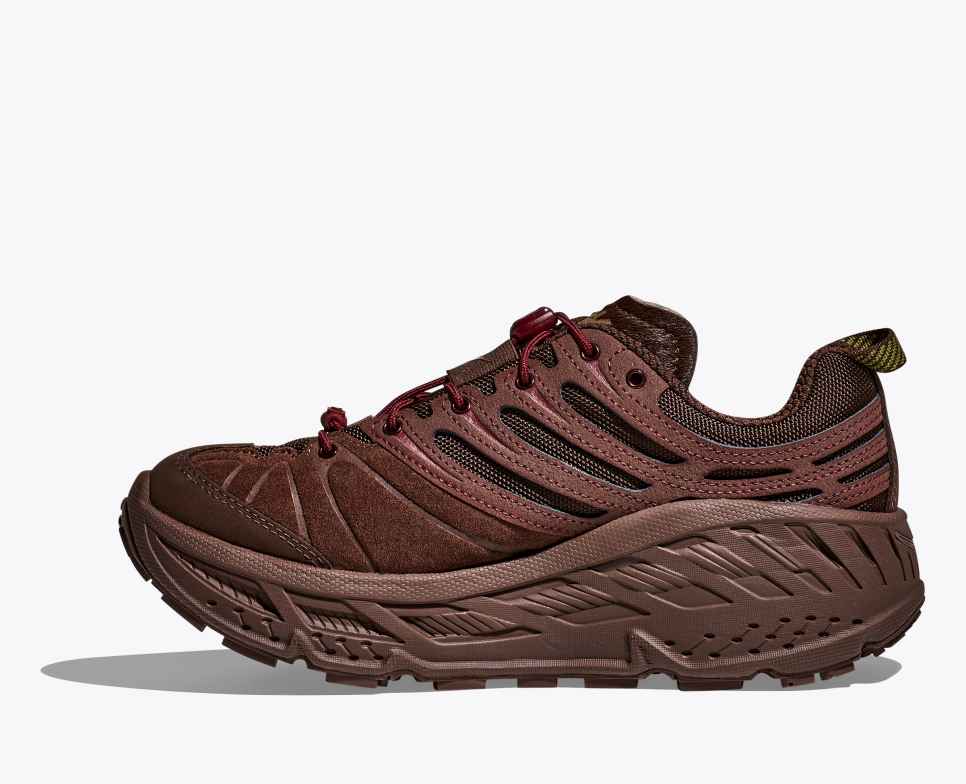 HOKA Elite Terrain System Stinson EVO OG Cold Brew / Varsity Burgundy