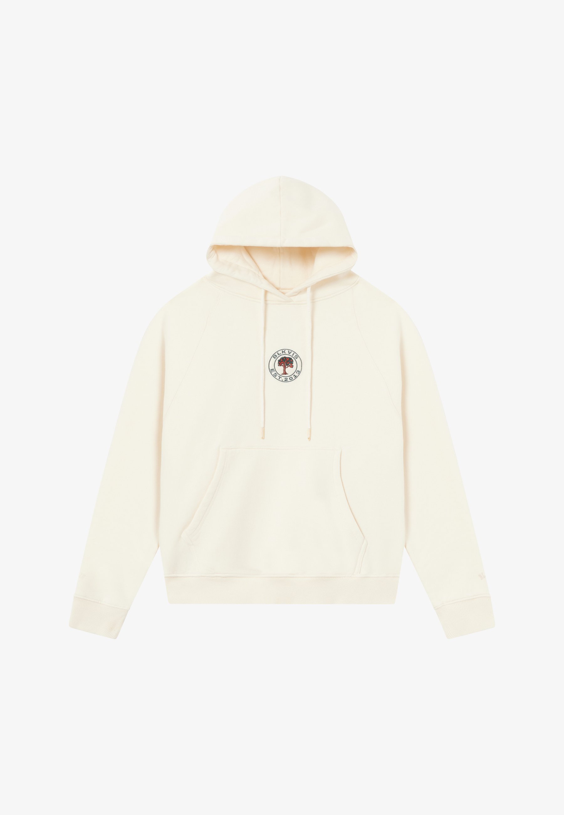 BLKVIS SOURCE RAGLAN HOODIE UNISEX - Pusa - antiikvalge
