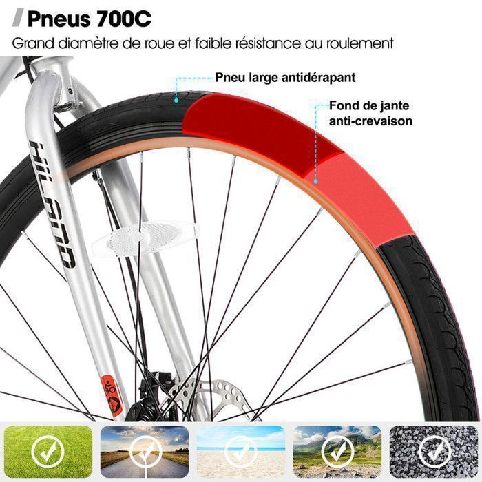 Hiland Vélo de route 28