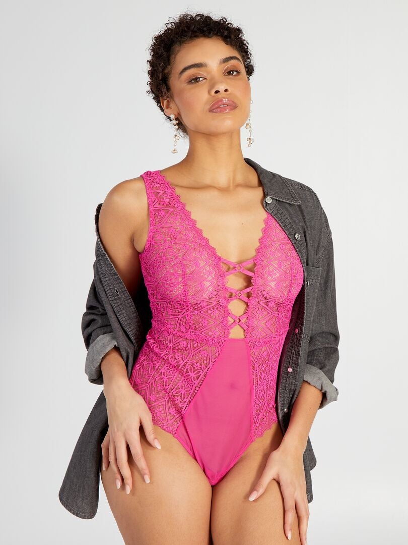 Body de tul y encaje - ROSA
