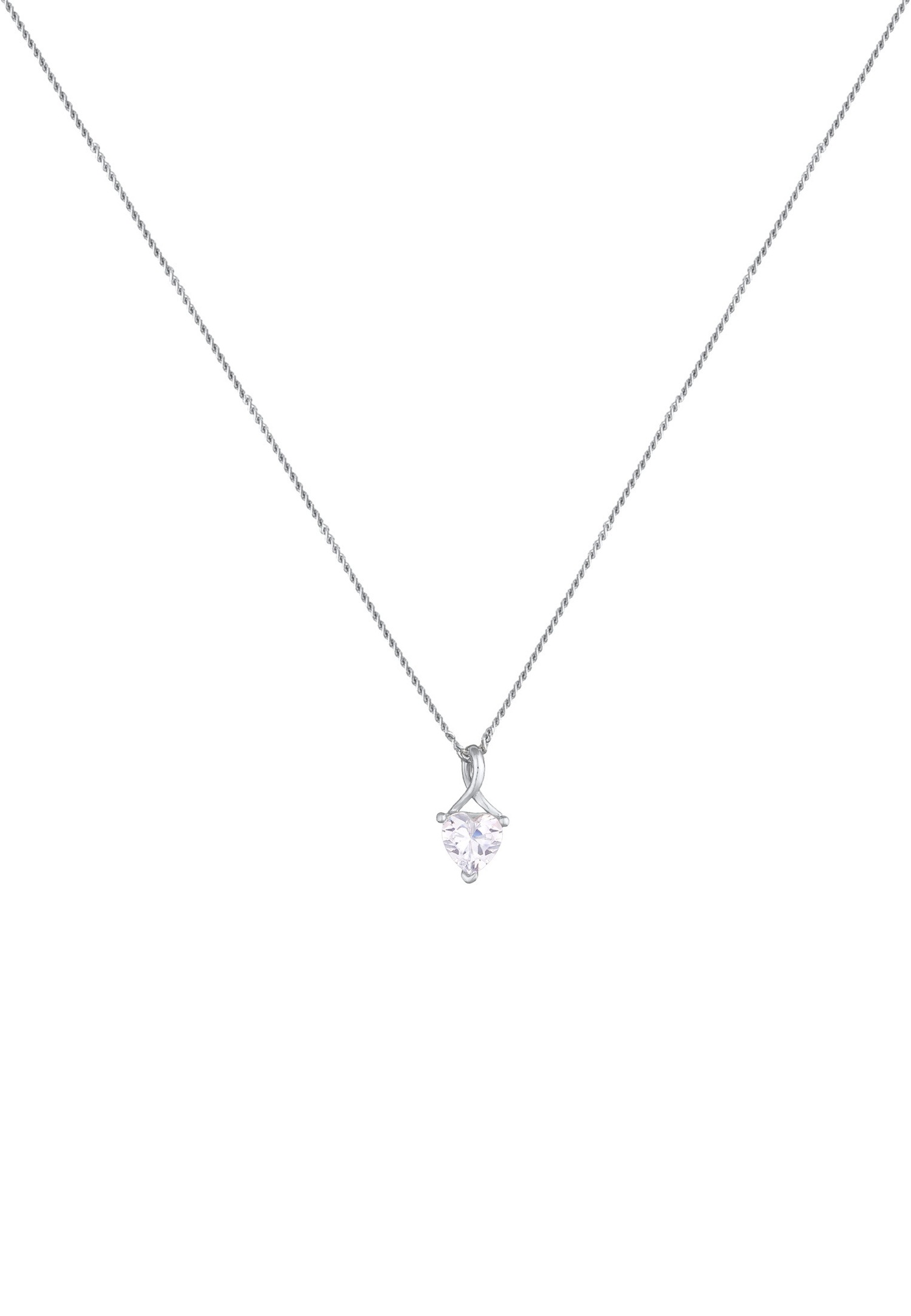 Elli Femmes Pendentif Cœur Infini ludique avec Cristal de Zirconium en Argent Sterling 925