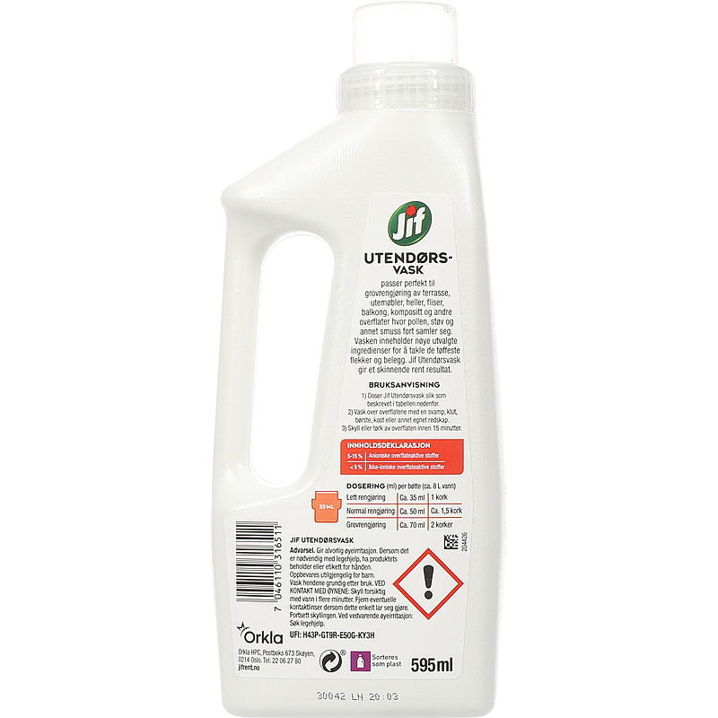 Jif Jif Utomhustvätt 595 ml