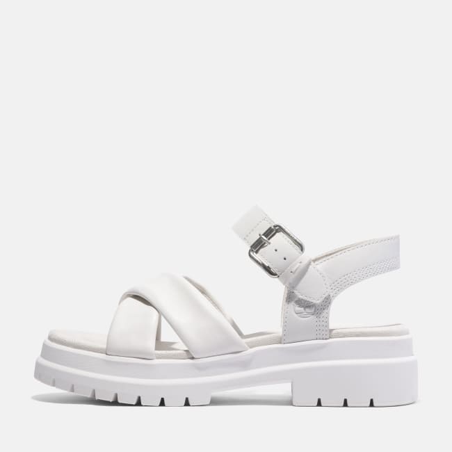 Sandalo a Listini Incrociati London Vibe da                Donna in bianco