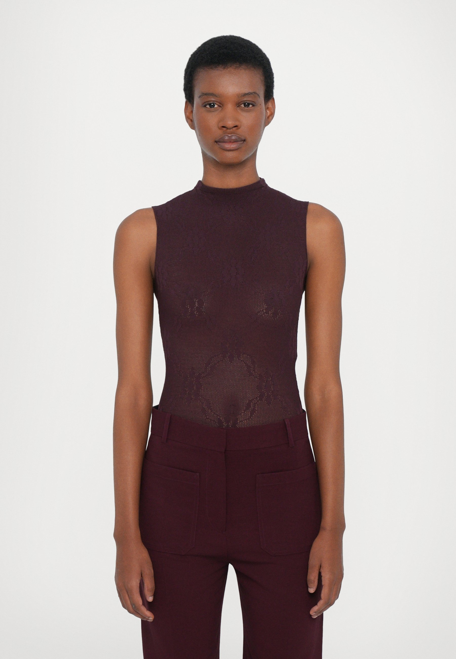 Top senza maniche Victoria Beckham - bordeaux