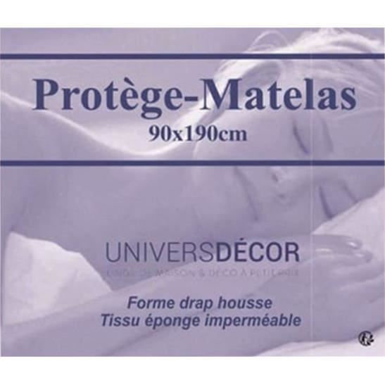 Conjunto de 2 protetores de colchão impermeáveis, absorventes e antiácaros, 90 x 190 cm