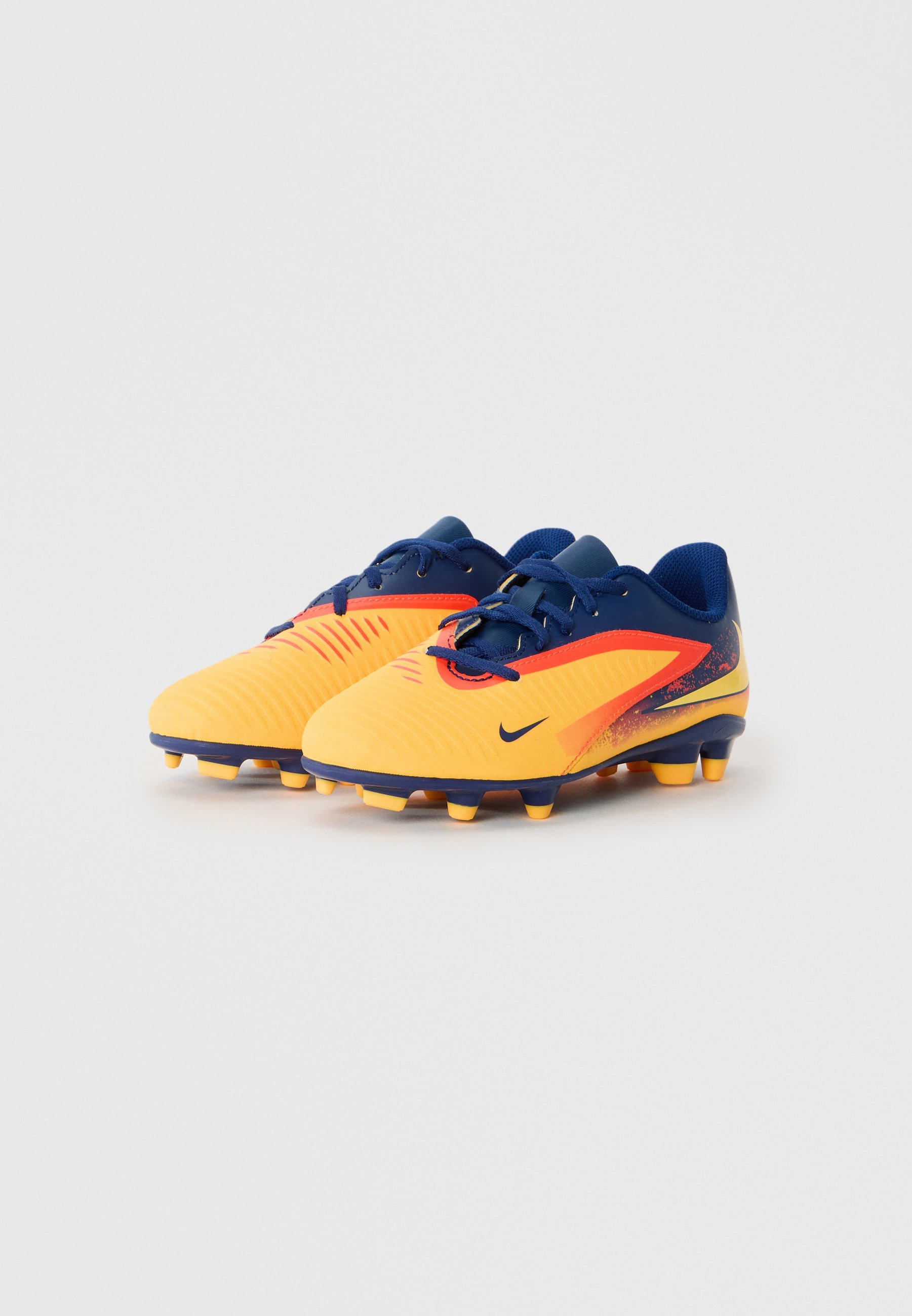 Nike Performance PHANTOM 6 LOW UNISEX – Fußballschuhe für festen Boden – Laser Orange/Lemon Venom/Blue Void